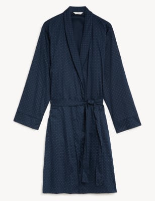 m&s white towelling dressing gown