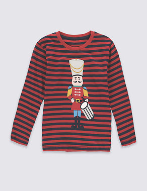 Pure Cotton Drummer Boy T-Shirt (1-7 Years) Image 2 of 3