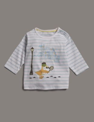 Pure Cotton Duck Spy Print T-Shirt | Autograph | M&S