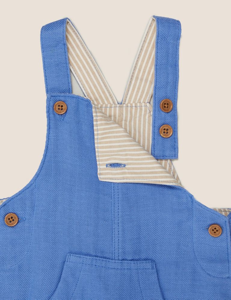 Pure Cotton Dungarees (0-3 Yrs) 3 of 3