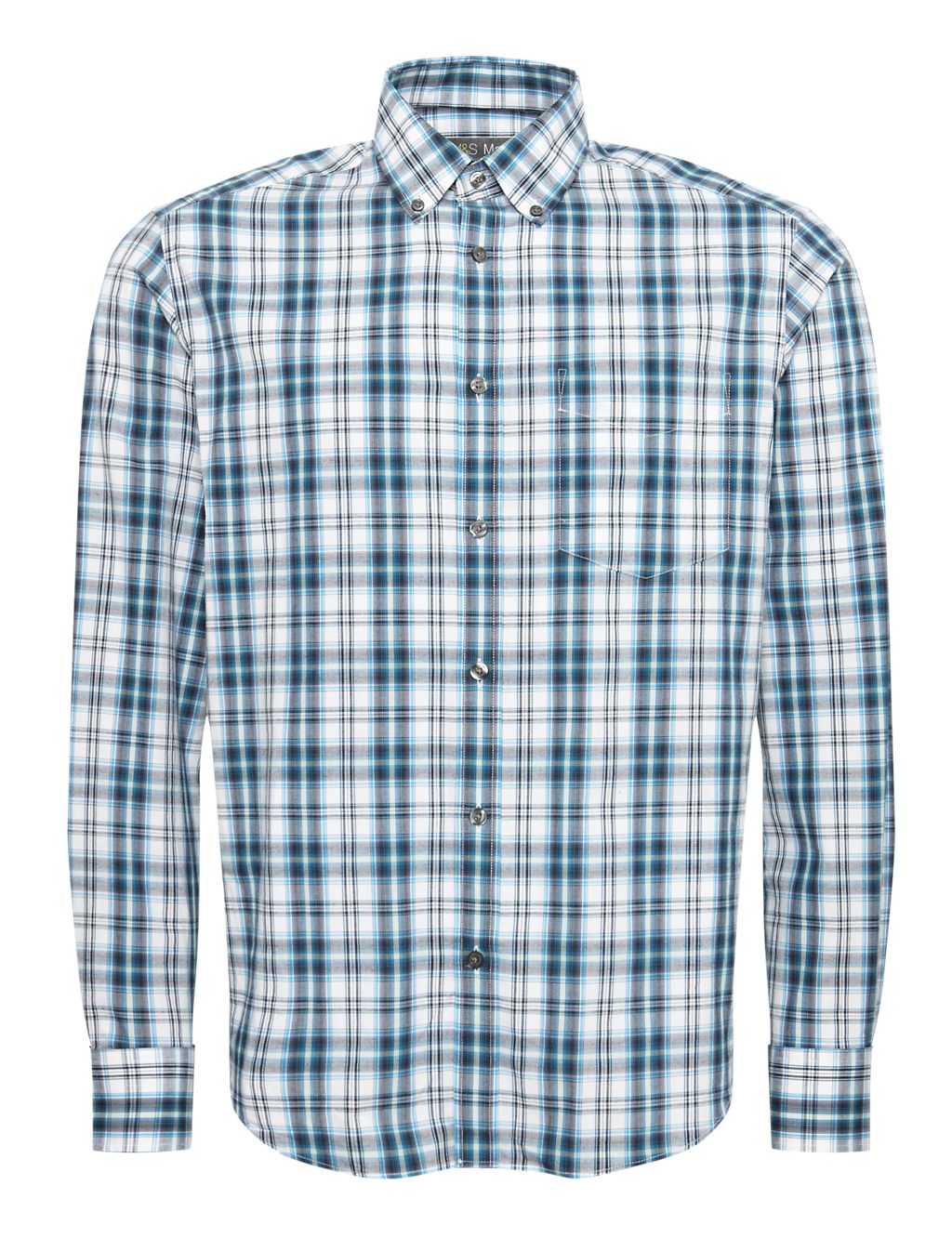 Pure Cotton Easy Care Checked Shirt 1 of 6