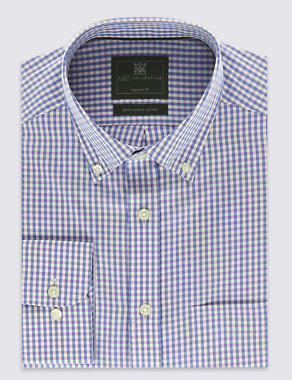 Pure Cotton Easy to Iron Oxford Shirt Image 2 of 5