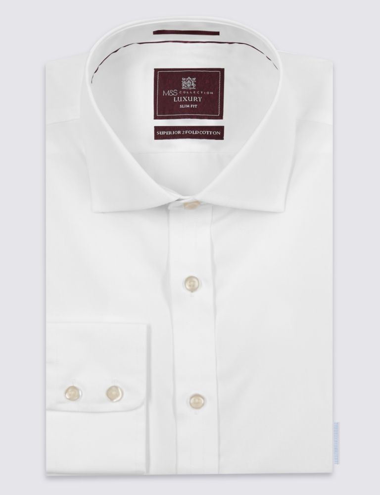 Pure Cotton Easy to Iron Slim Fit Shirt 2 of 5