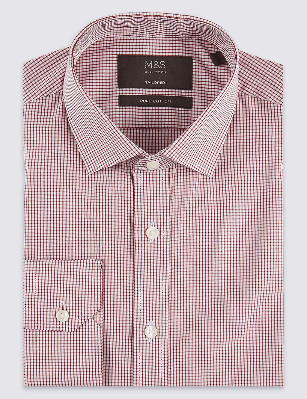 Pure Cotton Easy to Iron Tailored Fit Shirt 1 of 4