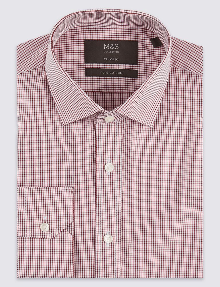 Pure Cotton Easy to Iron Tailored Fit Shirt 2 of 4