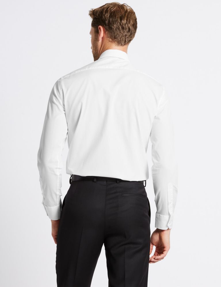 Pure Cotton Easy to Iron Tailored Fit Shirt 4 of 5