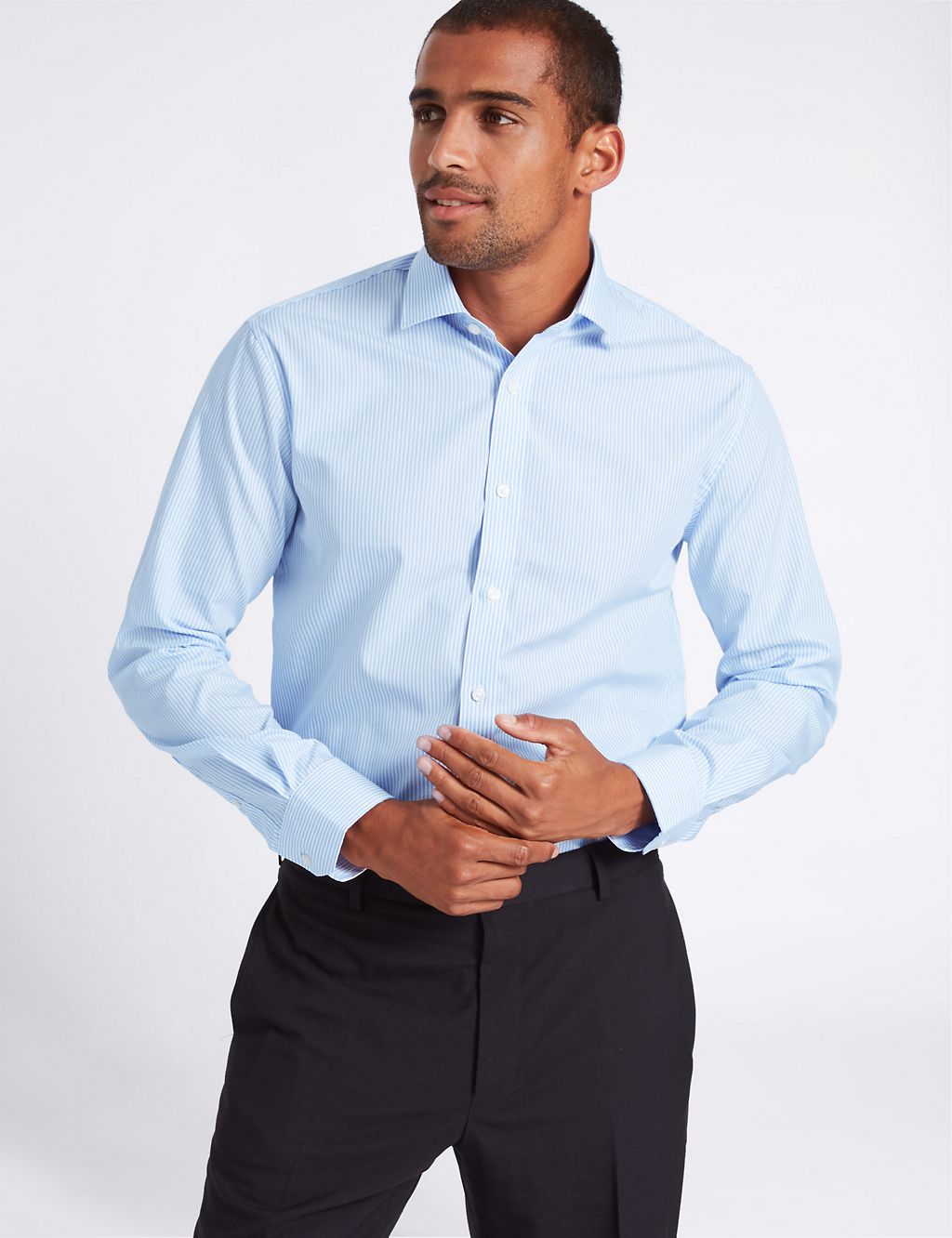 Pure Cotton Easy to Iron Tailored Fit Shirt 2 of 6
