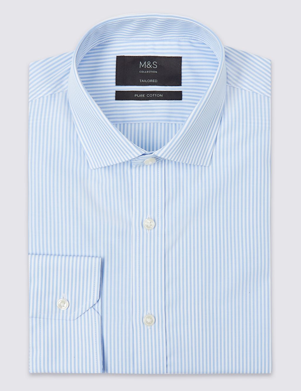 Pure Cotton Easy to Iron Tailored Fit Shirt 1 of 6