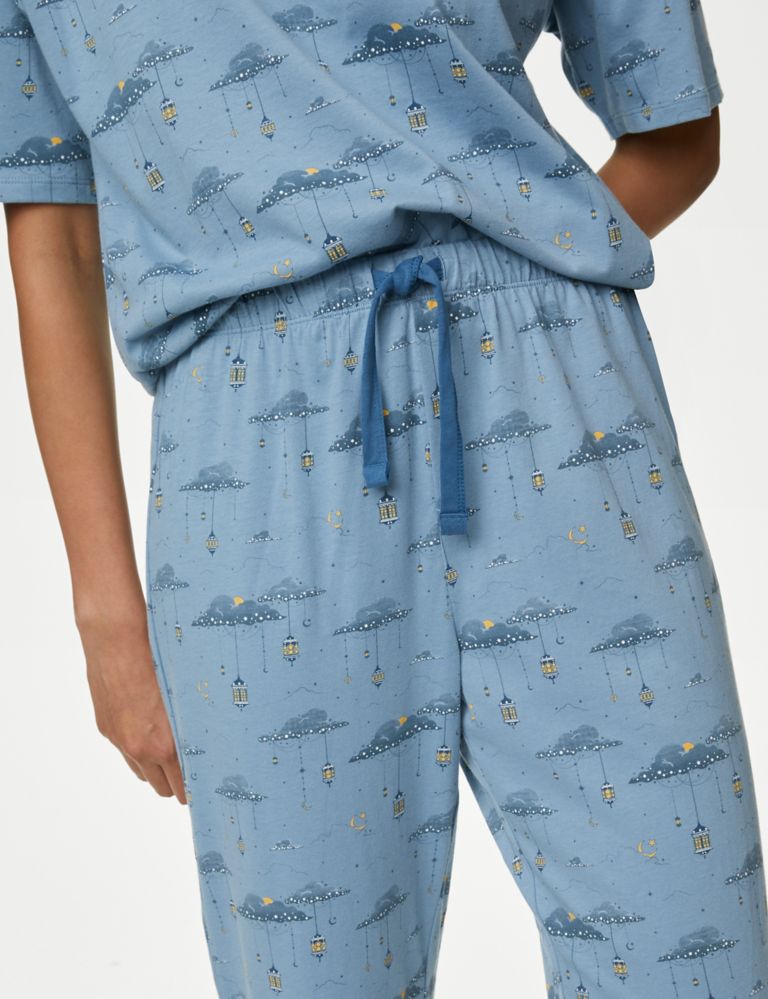 Pure Cotton Eid Print Pyjama Set 4 of 7
