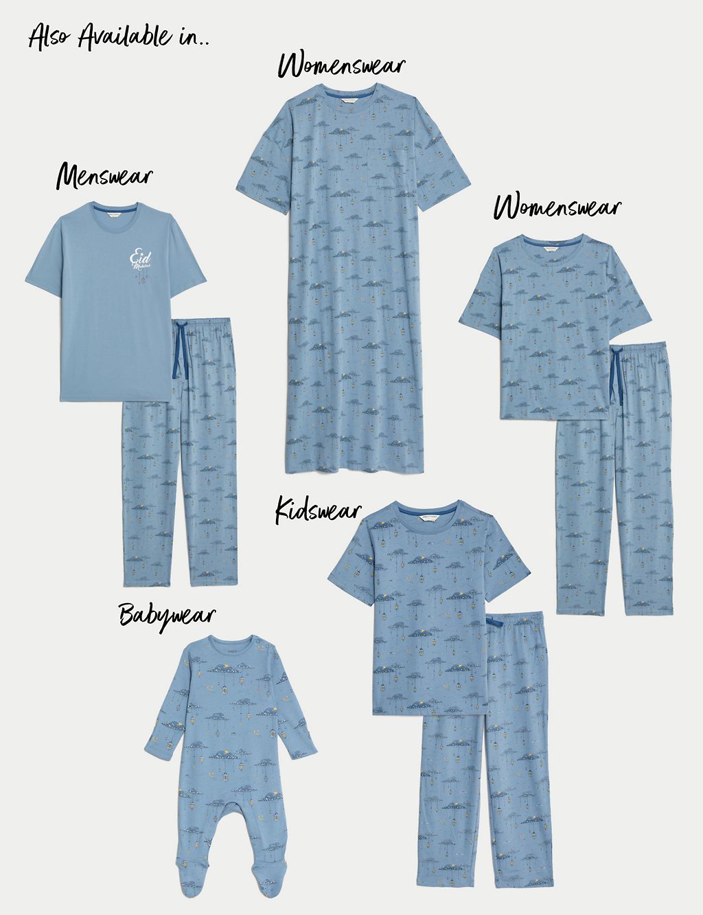 Pure Cotton Eid Print Pyjama Set 5 of 7
