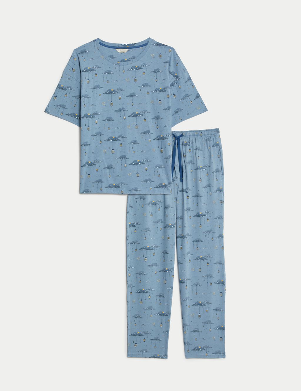 Pure Cotton Eid Print Pyjama Set 1 of 7