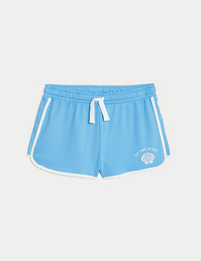 Pure Cotton Elasticated Waist Shorts (6-16 Yrs) Image 2 of 5