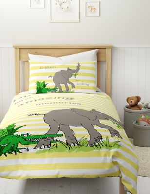 Pure Cotton Elephant Bedding Set Image 1 of 4