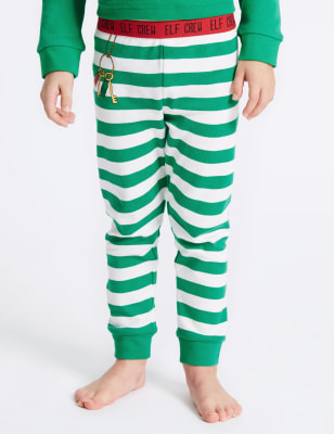 Children's best sale elf pajamas