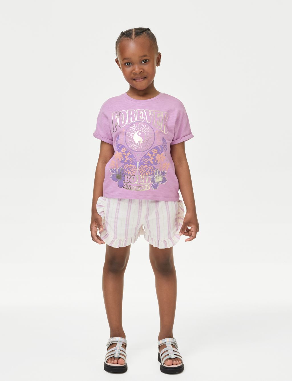 Pure Cotton Embellished T-Shirt (2-8 Yrs) 2 of 6