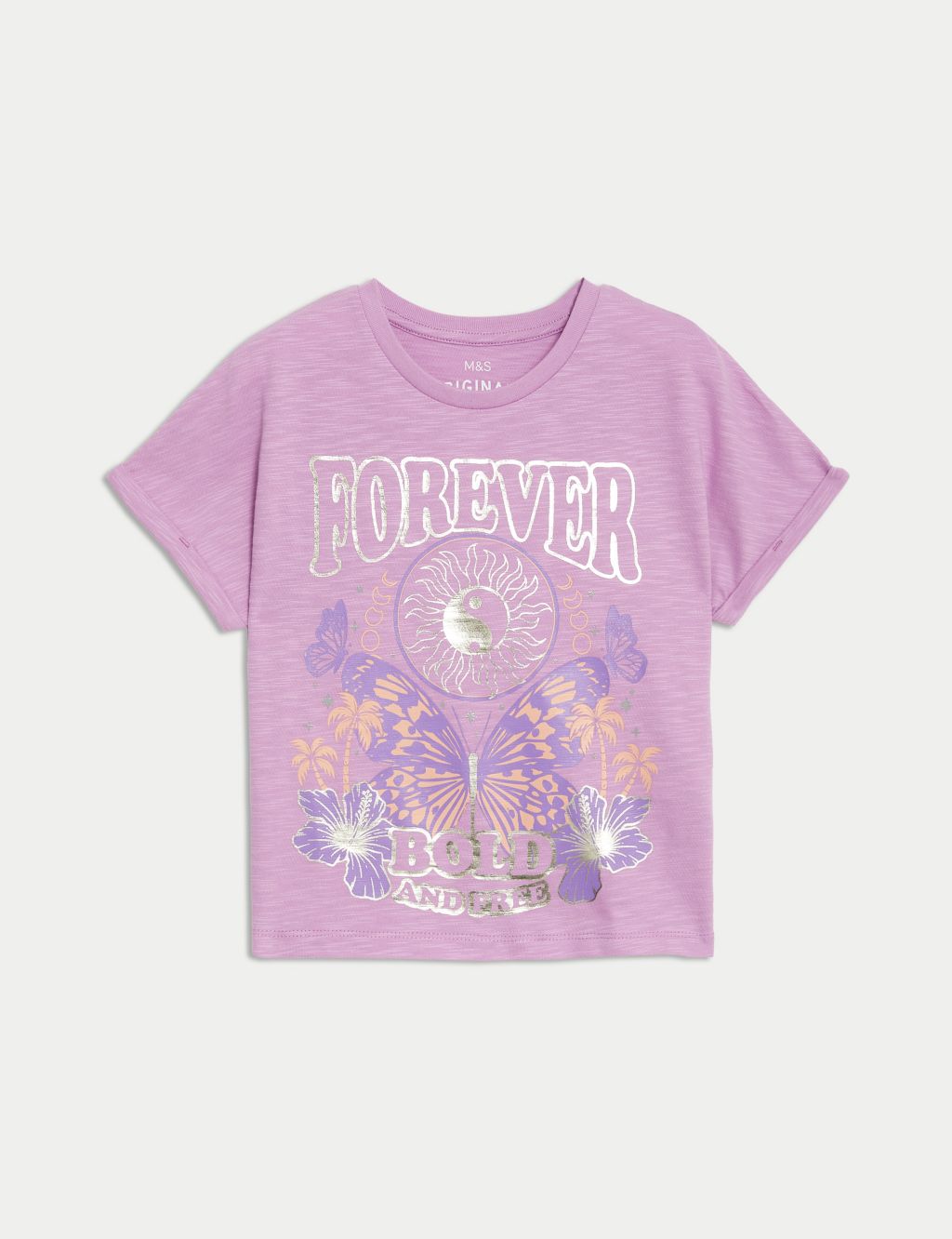 Pure Cotton Embellished T-Shirt (2-8 Yrs) 1 of 6
