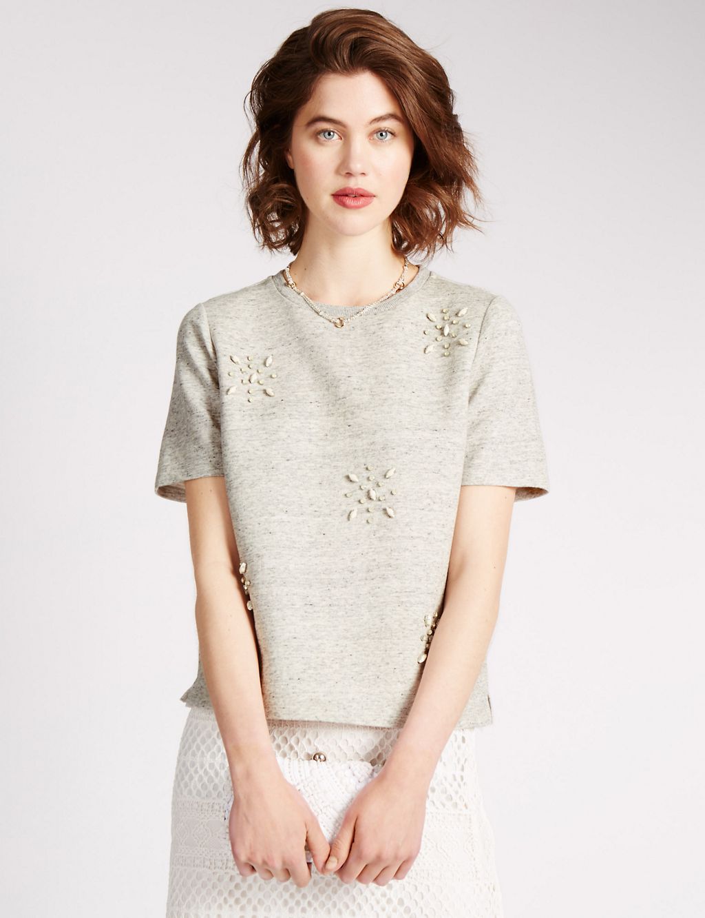 Pure Cotton Embellished Top 3 of 3