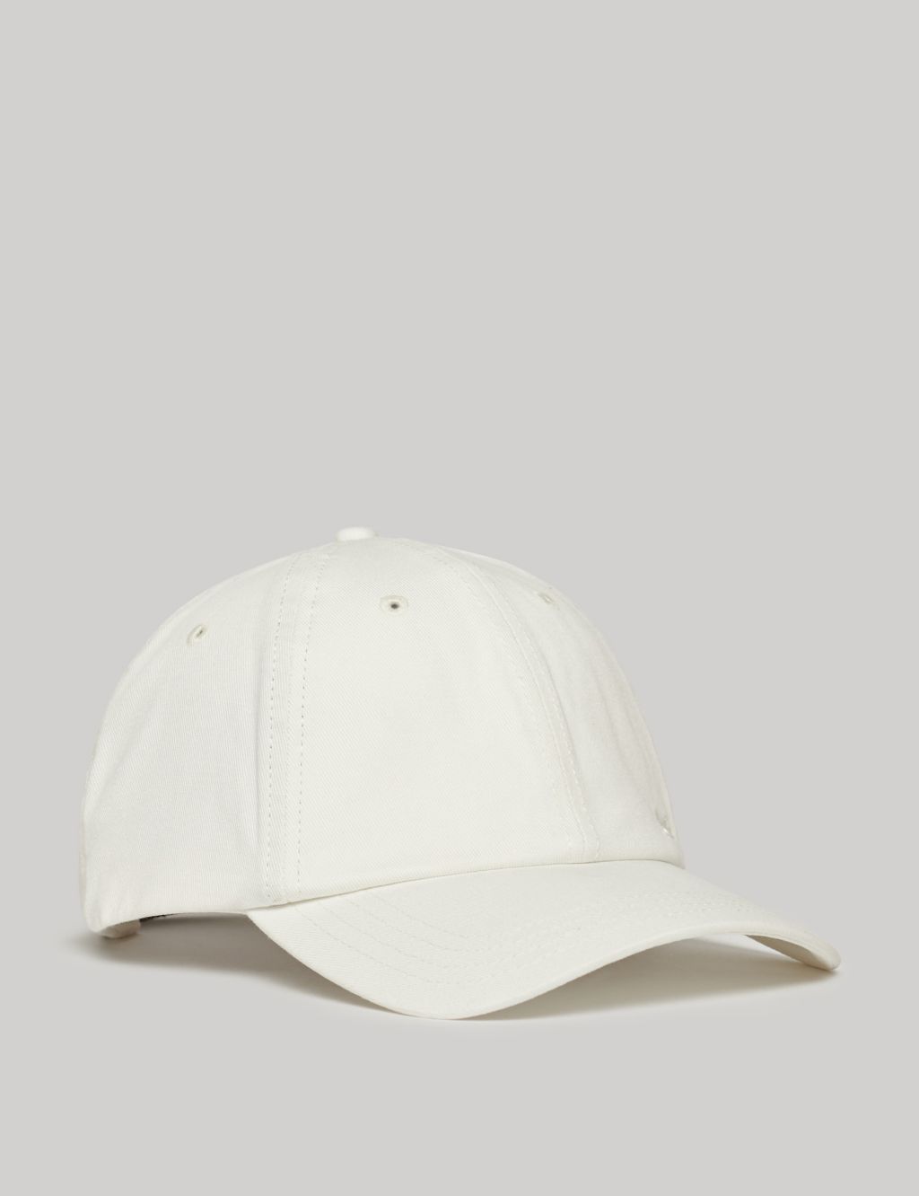 Pure Cotton Embroidered Baseball Cap 1 of 6