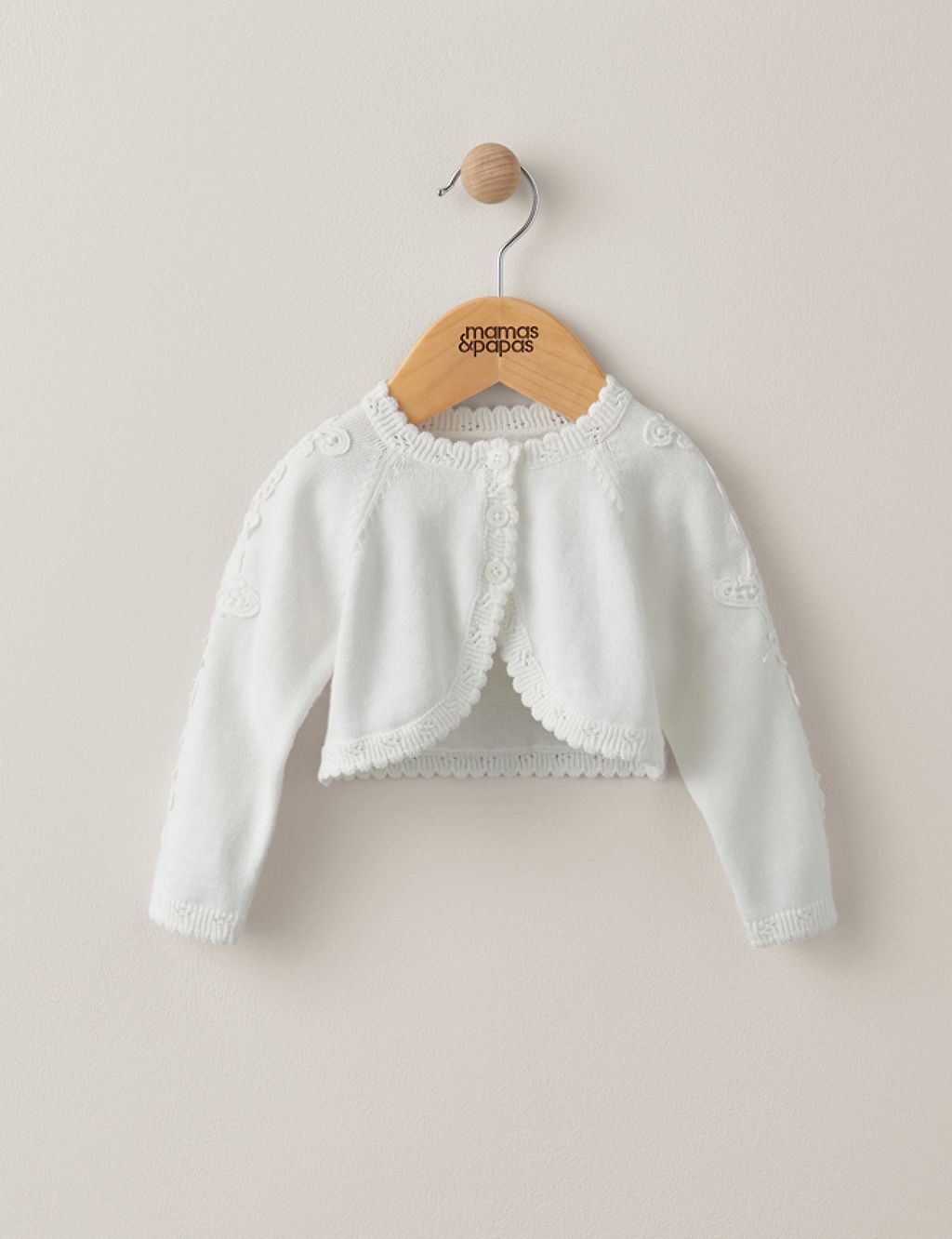 Pure Cotton Embroidered Cardigan (0-3 Yrs) 3 of 5