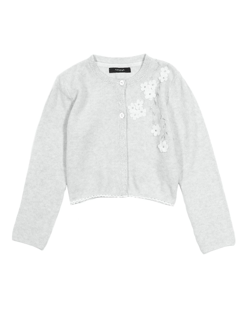 Pure Cotton Embroidered Cardigan (1-7 Years) 1 of 3