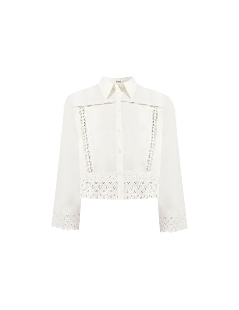 Pure Cotton Embroidered Collared Shirt 2 of 9