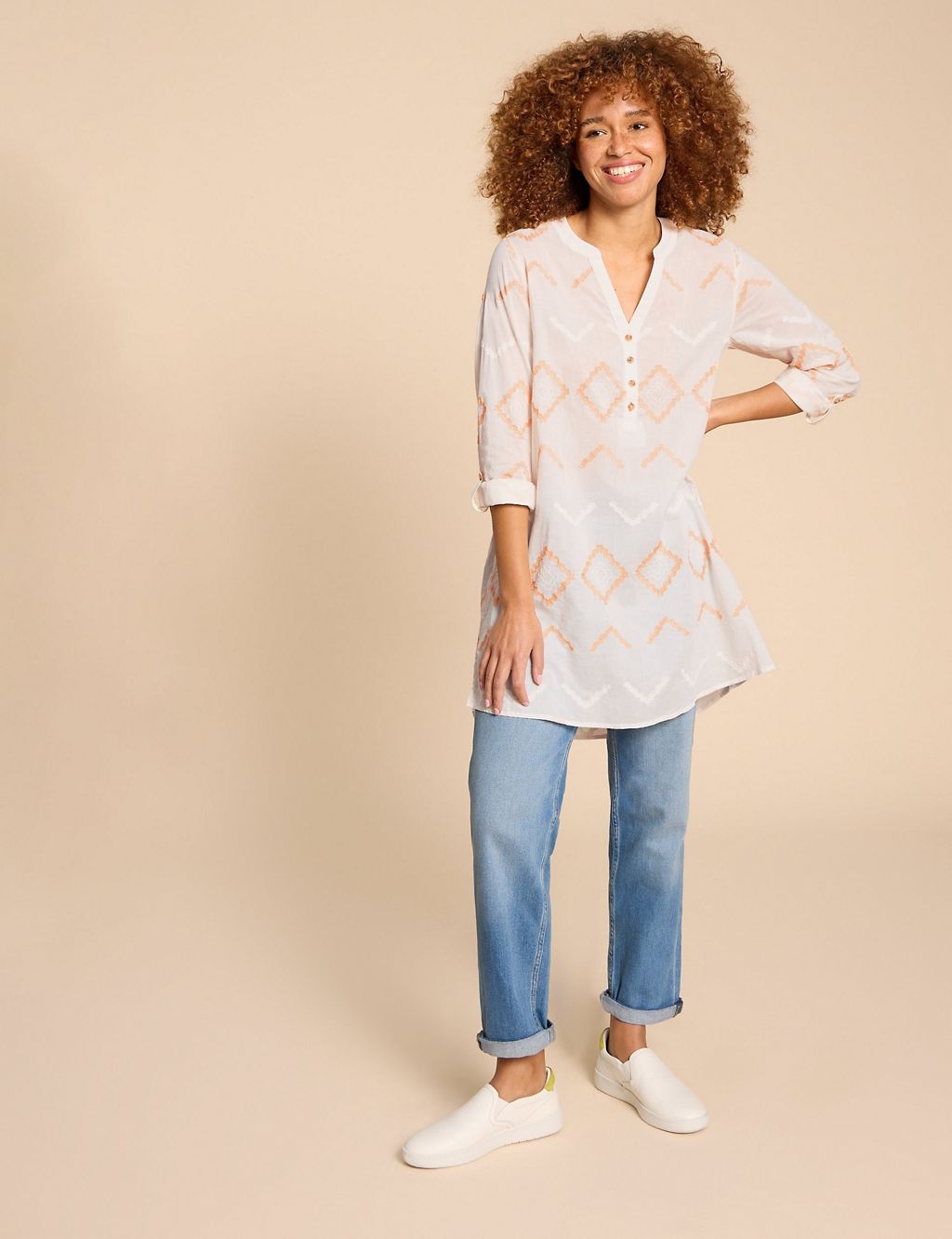 Pure Cotton Embroidered Cover-Up Tunic 2 of 5