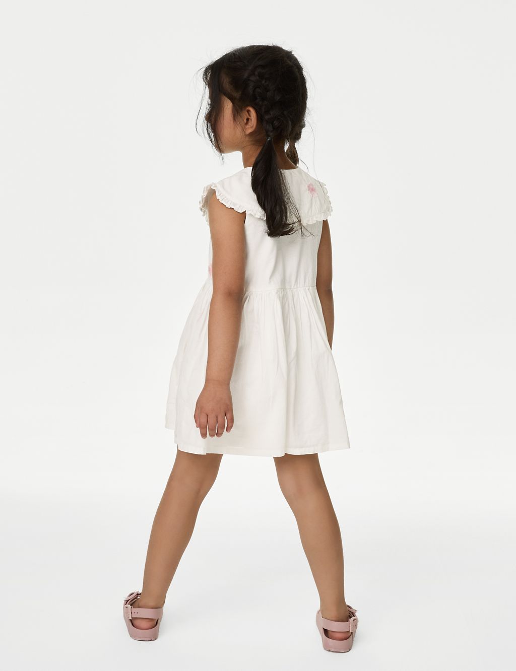 Pure Cotton Embroidered Dress (2-8 Yrs) 4 of 4