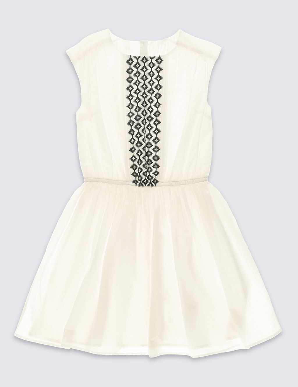 Pure Cotton Embroidered Dress (5-14 Years) 2 of 2