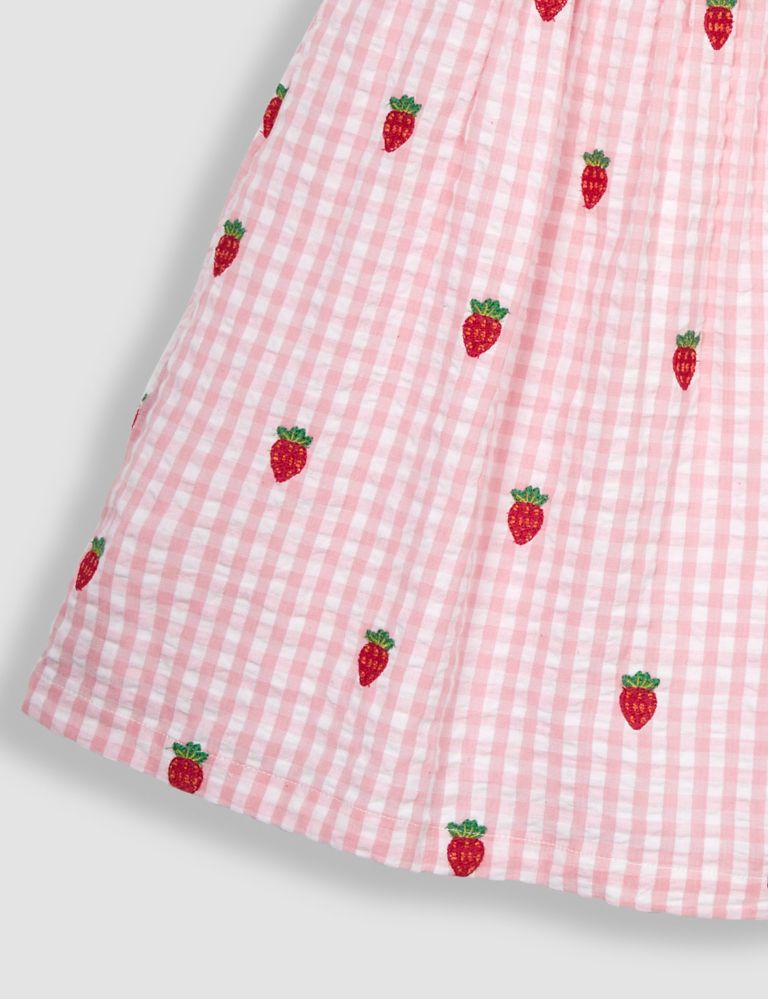 Pure Cotton Embroidered Gingham Dress (6 Mths-5 Yrs) 4 of 4