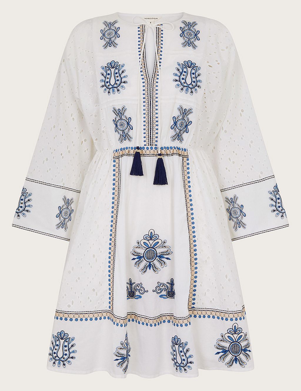 Pure Cotton Embroidered Kaftan Dress 5 of 5