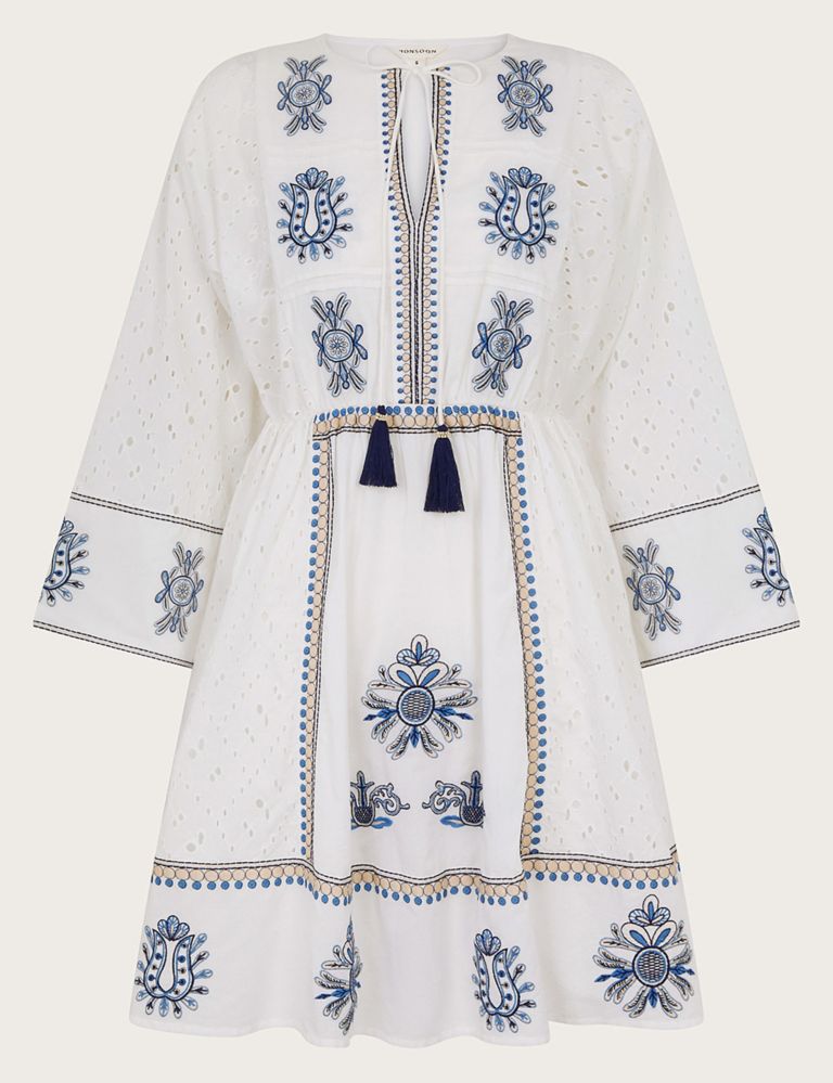 Pure Cotton Embroidered Kaftan Dress 5 of 5