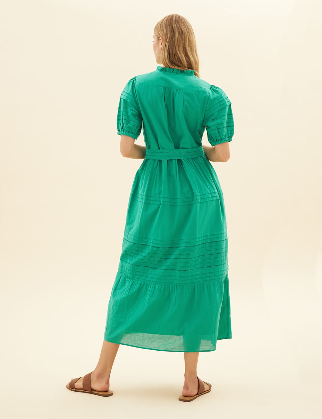 Pure Cotton Embroidered Midaxi Dress 6 of 7