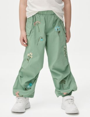 Parachute pants with embroidery, Collection 2023