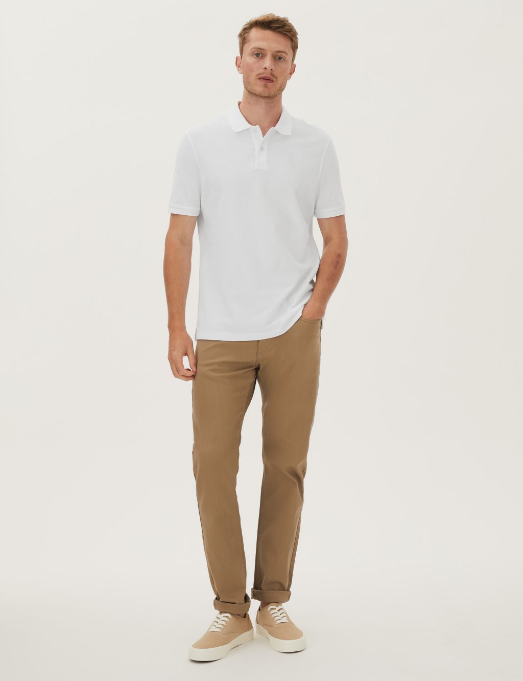 Pure Cotton Embroidered Polo Shirt | M&S Collection | M&S
