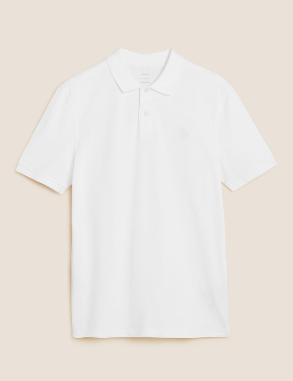 Pure Cotton Embroidered Polo Shirt 1 of 4
