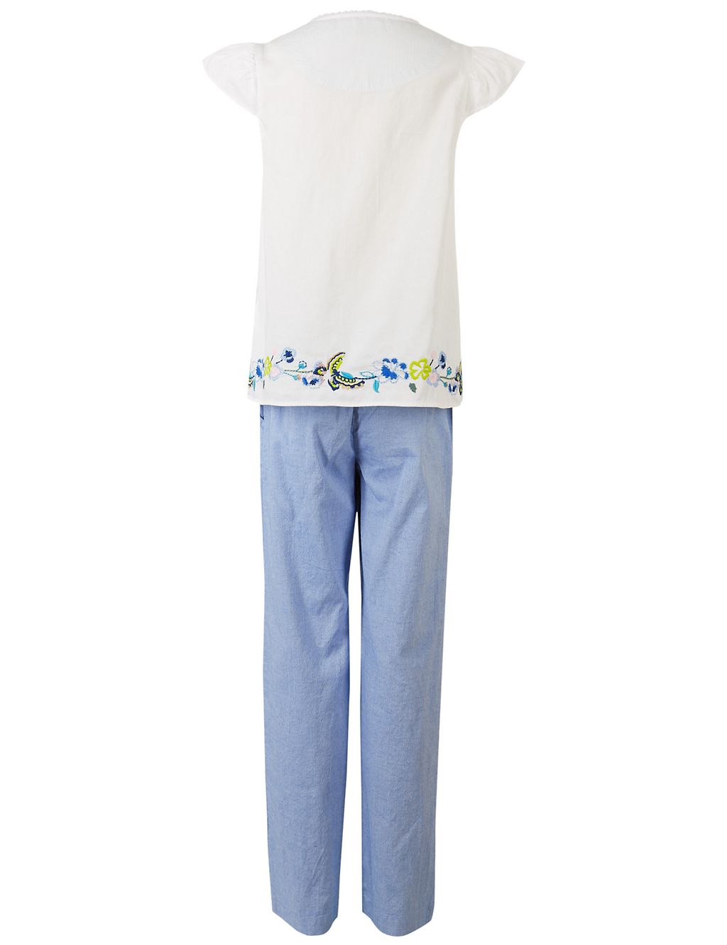 Pure Cotton Embroidered Pyjamas (1-16 Years) 6 of 6