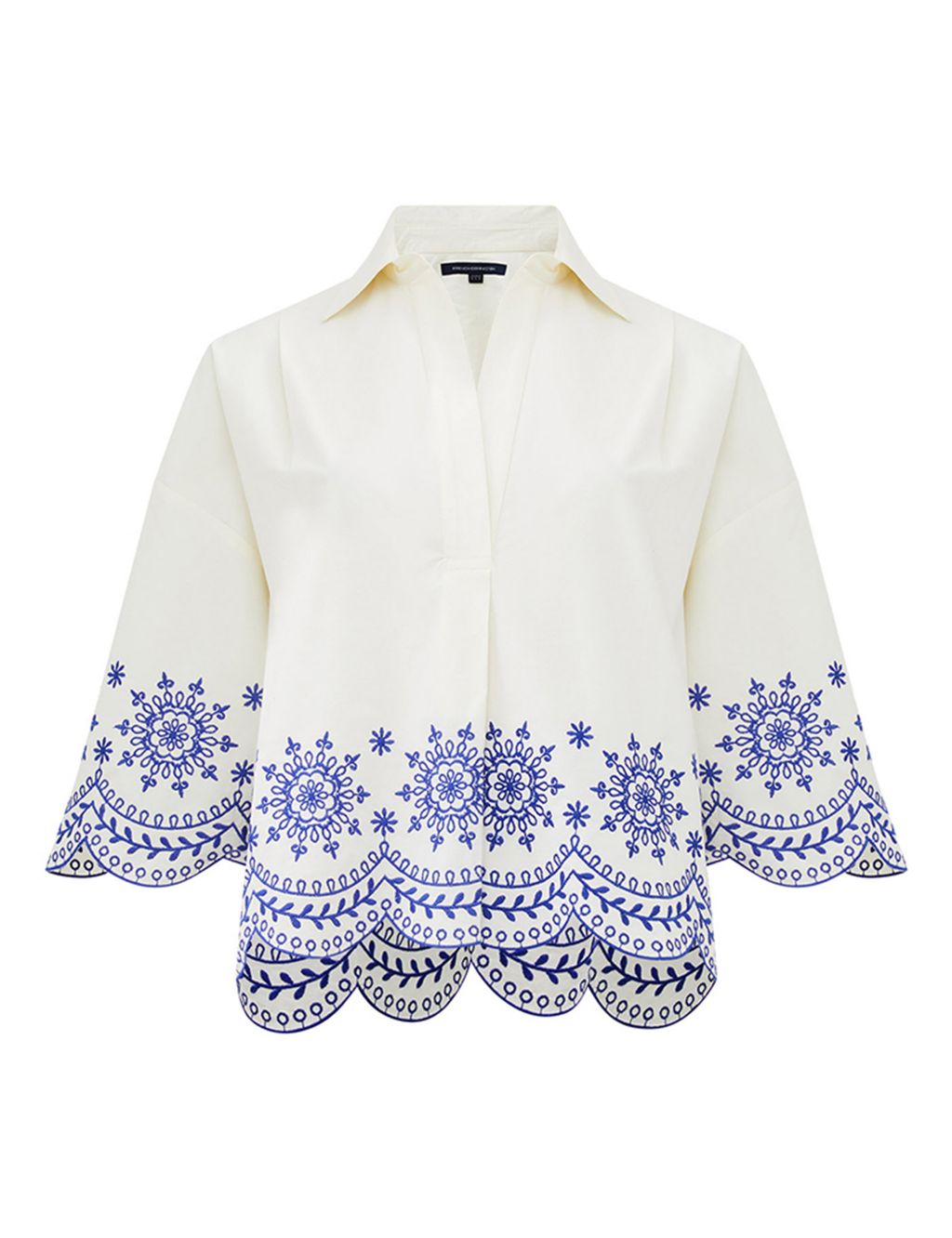 Pure Cotton Embroidered Relaxed Shirt 1 of 4