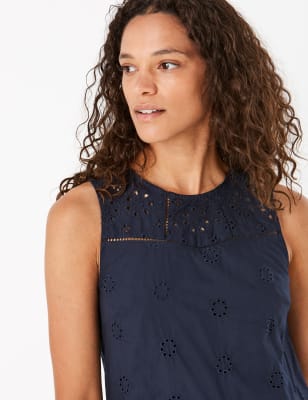 Broderie anglaise shop shift dress