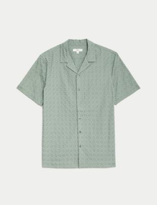Pure Cotton Embroidered Shirt Image 2 of 6