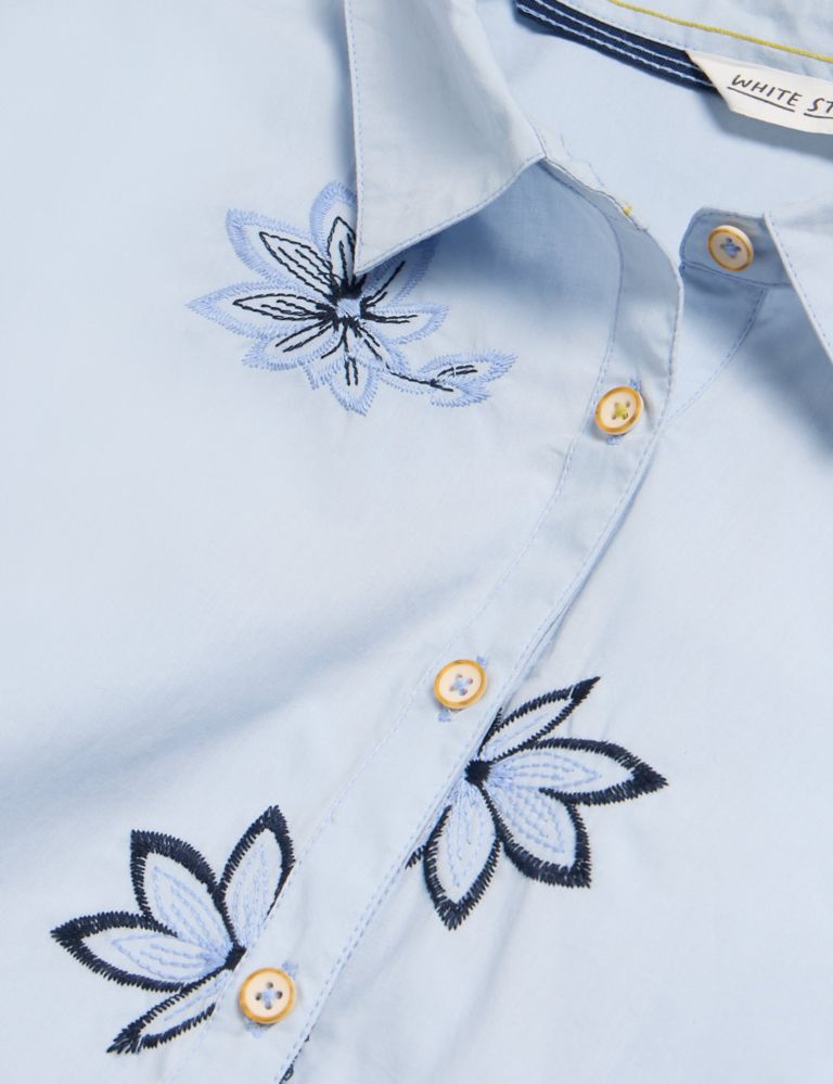 Pure Cotton Embroidered Shirt 6 of 7
