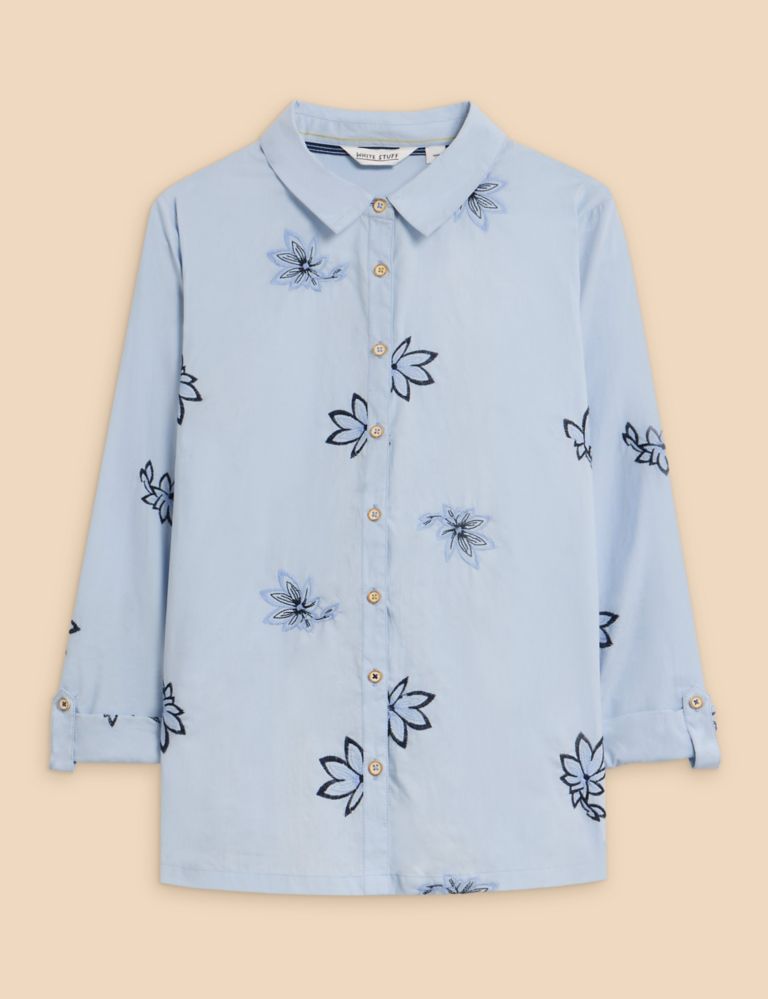 Pure Cotton Embroidered Shirt 2 of 7