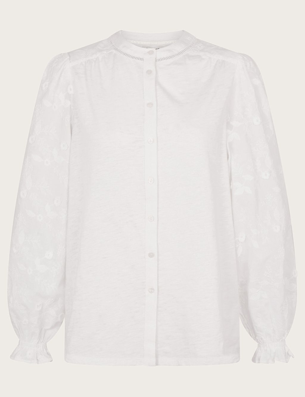 Pure Cotton Embroidered Shirt 1 of 5