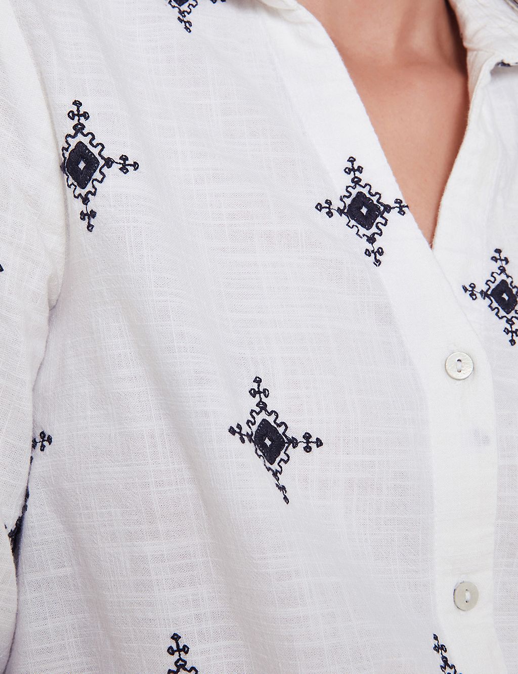 Pure Cotton Embroidered Shirt 2 of 4