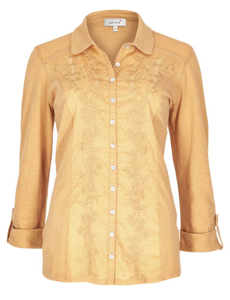 Pure Cotton Embroidered Shirt 3 of 4