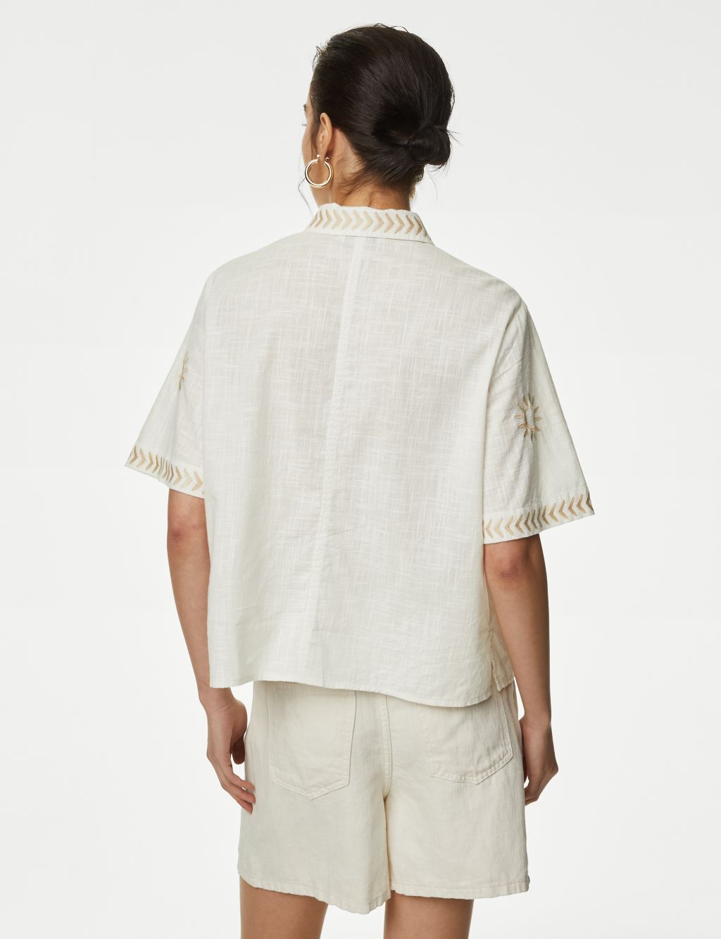 Pure Cotton Embroidered Shirt 5 of 10