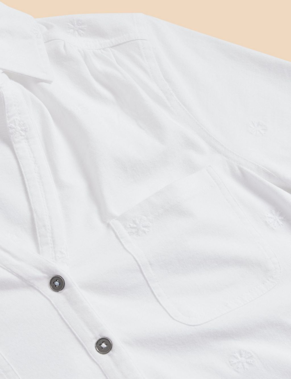 Pure Cotton Embroidered Shirt 6 of 6