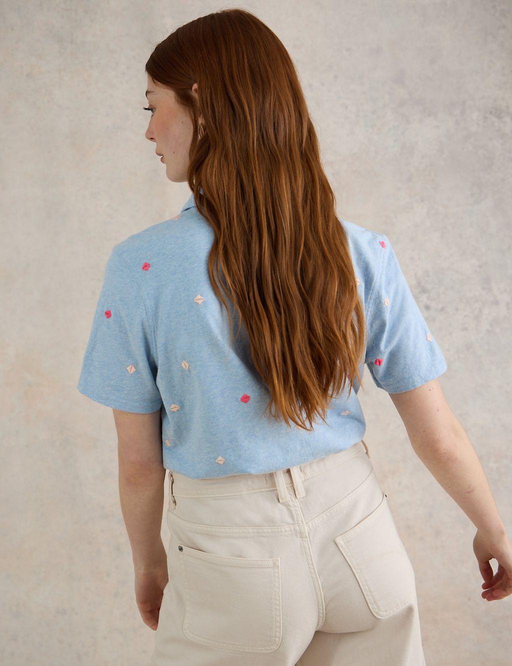 Pure Cotton Embroidered Shirt 5 of 6