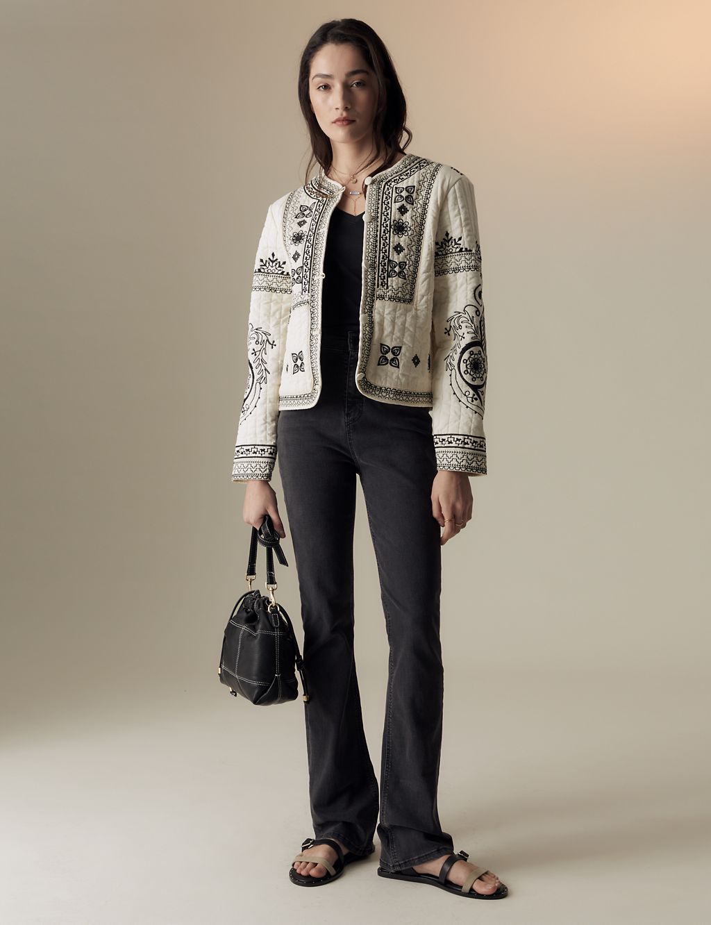 Pure Cotton Embroidered Short Jacket 2 of 7