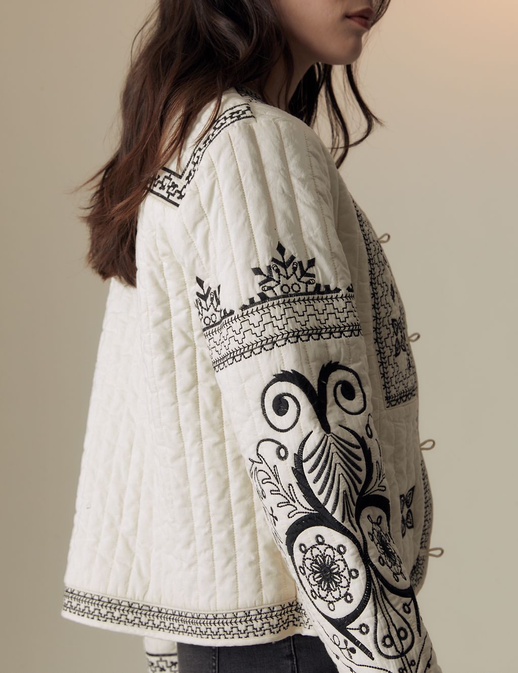 Pure Cotton Embroidered Short Jacket 7 of 7