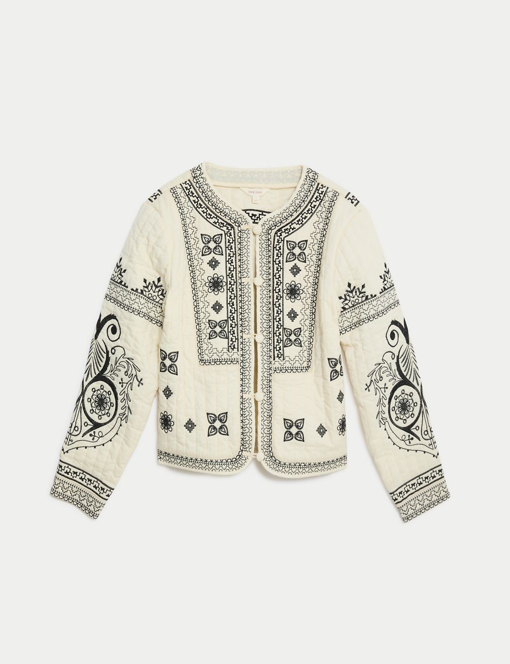 Pure Cotton Embroidered Short Jacket 1 of 7
